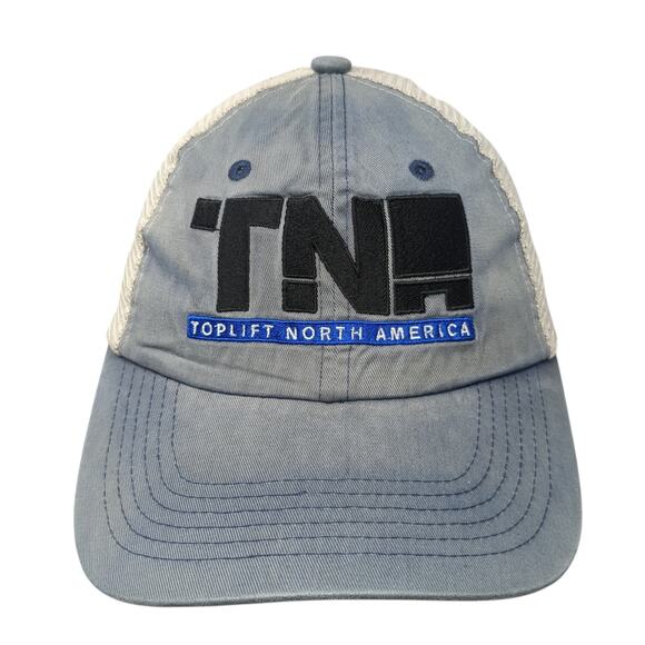 Toplift North America Snapback Trucker Hat Blue OS Mesh Back Port Authority - Picture 1 of 9
